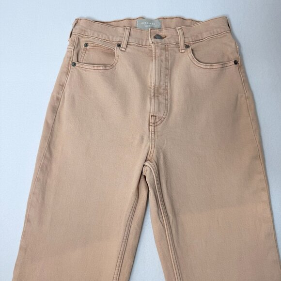 Everlane Way High Slim Jeans Womens 25 Beige Mid Rise Organic Cotton Stretch - Picture 12 of 14